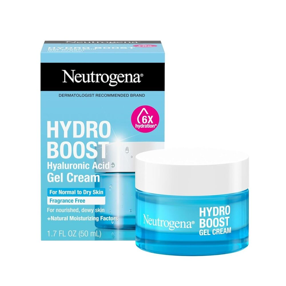 Neutrogena Hydro Boost Gel Cream Normal to Dry Skin Hyaluronic Acid White 1.7oz